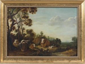 Vaches Et Canards Dans Un Paysage Vaches Et Canards Dans Un Paysage