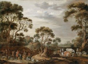 Landschaft Mit Hirtenstaffage Landschaft Mit Hirtenstaffage
