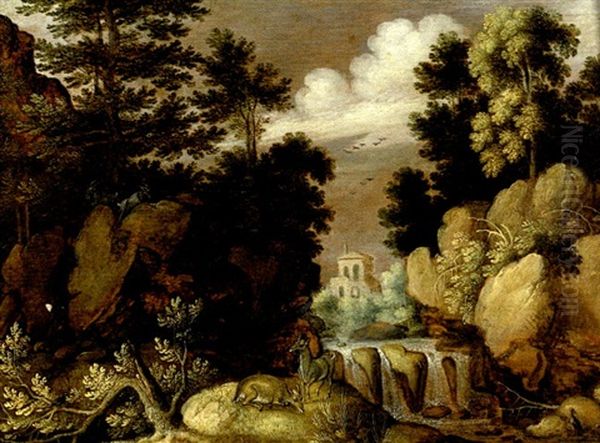 Paysage De Foret Aux Rochers - view 1