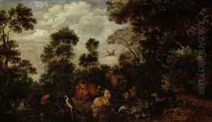 Der Garten Eden by Gillis Claesz De Hondecoeter