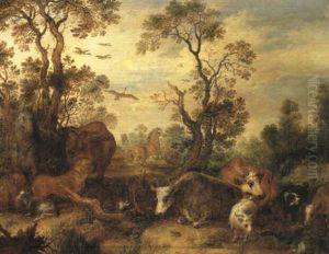 Landscape With Cattle And Other Animals Landscape With Cattle And Other Animals