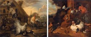 Paesaggio Con Uccelli
