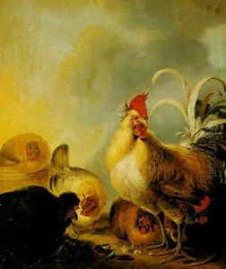 Farmyard Fowl by Gysbert Gillisz de Hondecoeter
