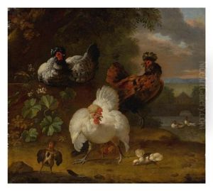 Decorative Fowl By A River Decorative Fowl By A River