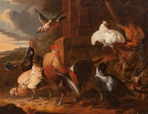 Aves De Corral by Melchior de Hondecoeter