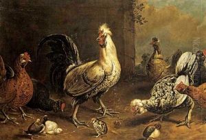 Huhner Im Freien by Melchior de Hondecoeter