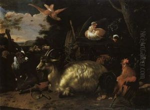 Tieridylle by Melchior de Hondecoeter