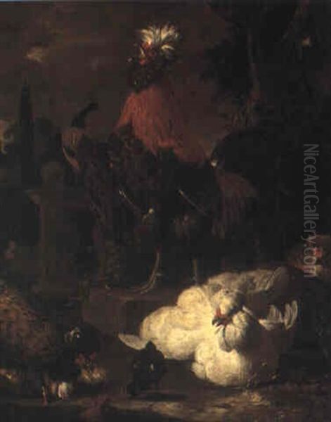 Fowl In A Garden - view 1
