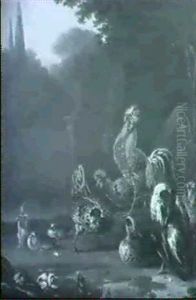 Geflugelgruppe by Melchior de Hondecoeter