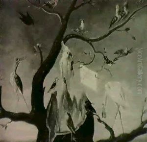 A Concert Of Exotic Birds In A Tree A Concert Of Exotic Birds In A Tree