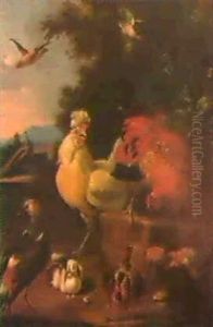Geflugelstuck by Melchior de Hondecoeter