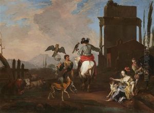 The Falconers by Abraham Danielsz. Hondius