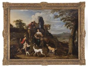 The Return From The Hunt by Abraham Danielsz. Hondius