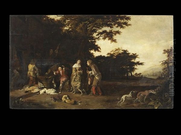 Hunting Party, Resting At An Inn - view 1