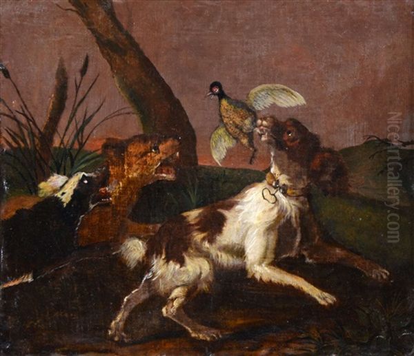 Dog Flushing A Game Bird - view 1