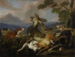 L'hallali by Abraham Danielsz. Hondius