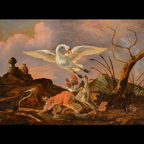 Dogs And Swans - view 1