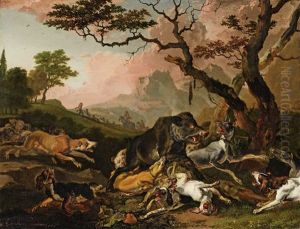 Boar Hunt by Abraham Danielsz. Hondius