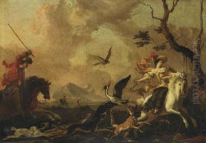 A Falconry Party by Abraham Danielsz. Hondius
