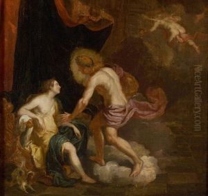 Apollon Et Leucothoe by Abraham Danielsz. Hondius