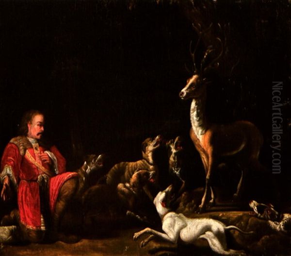 Saint Hubert Devant Le Cerf - view 1