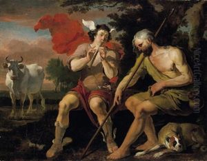 Merkur, Argus Und Io by Abraham Danielsz. Hondius