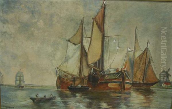 Sailing Ships In A Calm - view 1