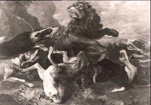 The Lion Hunt by Abraham Danielsz. Hondius