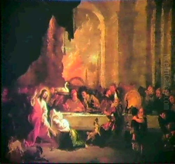 The Entry Into Jerusalem Mary Magdalen Washing Christ's Feet - view 1