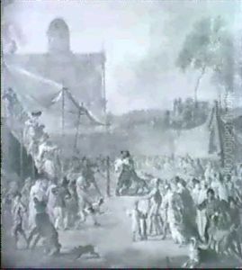 Bear-baiting by Abraham Danielsz. Hondius