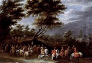 Feierlicher Einzug Eines Fursten by Lambert de Hondt the Younger