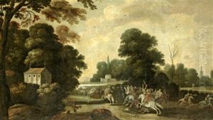 Choc De Cavalerie by Lambert de Hondt