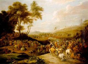 Le Choc De Cavalerie by Lambert de Hondt