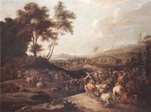 Engagement De Cavalerie by Lambert de Hondt