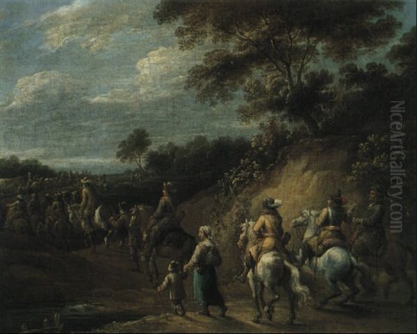 Cavaliers Dans Un Paysage - view 1