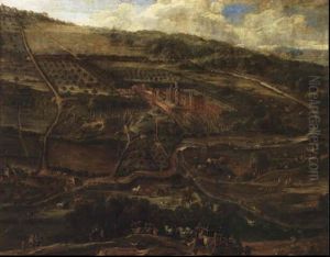 Topographical Landscape Showing Pierre Ferdinand Roose Returning Home Topographical Landscape Showing Pierre Ferdinand Roose Returning Home