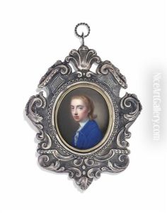 Philip Stanhope, Viscount Mahon (1746-1763), In Blue Coat And White Frilled Cravat by Nathaniel Hone