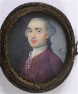 Portrait Of A Gentleman, With Powered Hair