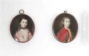 Portrait Miniatures (pair) by Nathaniel Hone