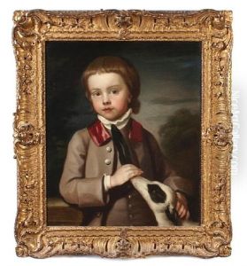 A Portrait Of A Young Boy (anthony Penruddock?) by Nathaniel Hone