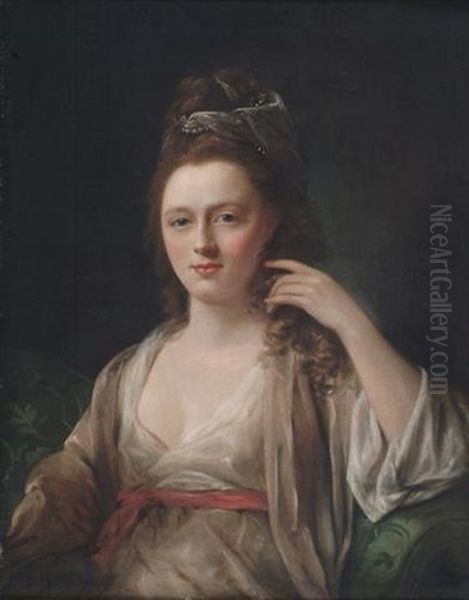Portrait Of A Lady In A Decollete Dress - view 1