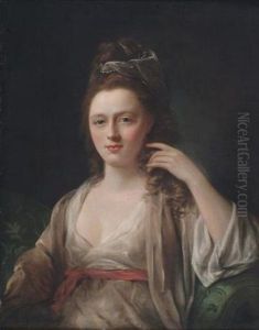 Portrait Of A Lady In A Decollete Dress