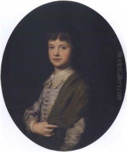 Portrait Of Master Meynell Wearing Van Dyck Dress And A Green Cloak Portrait Of Master Meynell Wearing Van Dyck Dress And A Green Cloak