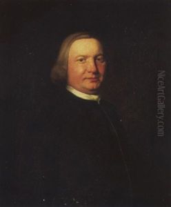 Portrait Of A Gentleman (richard Collins?), Wearing A Blue Coat And White Stock