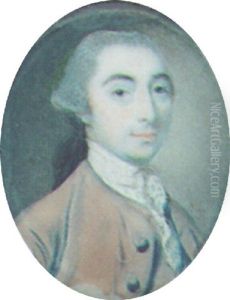 A Gentleman With Powdered Hair En Queue, Wearing A Molecoloured Coat, A Waistcoat And A White Lace Cravat by Nathaniel Hone