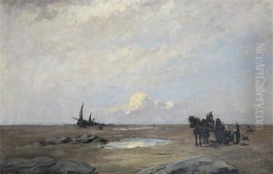 On The Sands Of Scheveningen by Nathaniel Hone the Younger