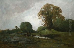 Deer Watering by Nathaniel Hone the Younger