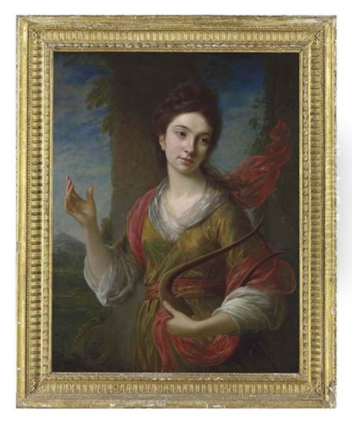 Portrait Of A Lady As Terpsichore In A Landscape - view 1