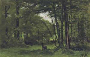 The Boundary Fence, Forest Of Fontainbleau The Boundary Fence, Forest Of Fontainbleau