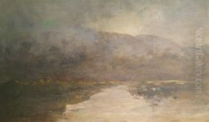 Low Clouds Over A Bog